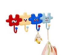 Porte-touche murale - Organisateur de crochet de puzzle adhésif de 3 pouces pour accès rapide, porte-bâtons avec conception compacte, accessoire de rangement pour la maison, appartement, dortoir, sall