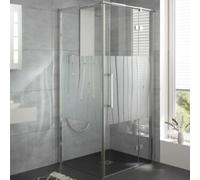 Porte tournante HSK Atelier Plan sur la partie latérale pour paroi latérale, dimensions : 120,0 cm x 200,0 cm, butée droite, 17708120-R-41-120, Cabines de douche: Aspect chromé : Verre véritable TwinS