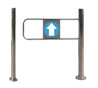 Porte tournante unidirectionnelle en Acier Inoxydable - Convient aux entrées unidirectionnelles sécurisées dans Les porches, Les couloirs et Les usines ; Conception à Gauche - 80x97 cm, idéa