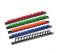 Porte-tournevis avec clips efficaces pour organiser facilement vos outils sur le mur (rouge)