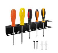 Porte-tournevis mural - Support robuste, organiseur d'outils en métal, rangements faciles d'accès pour atelier et garage | Organisateurs robustes à installation facile, outils à main, projets de