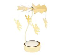 Porte-Traits De Bougie - Pièce Maîtresse Légère À Thé Rotatif | 5.12x3.15in Décoration De Bougies À Rotation, Stand De Bougie De Vacances pour Noël, Saint-Valentin, Mariage, Fête, Table De Dîner,