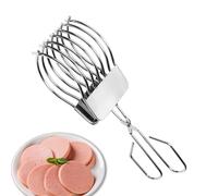 Porte-trancheur d'oignons - Pinces à viande grillée, pince en acier inoxydable | Guide de tranchage manuel en métal de qualité alimentaire, outil professionnel de coupe de légumes avec Protection des