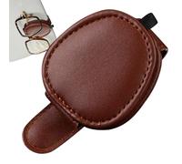 Porte-trères de Voiture, Clip de Lunettes de Voiture, Clip de Lunettes de visière en Cuir PU, Outil de Stockage de véhicules, boîtier de de Soleil salée d'espace élégant pour Les déplacements
