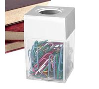 Porte-trombone - Organisateur De Fournitures De Bureaux, Support Magnétique De Trombone | Stockage De Papier Couvercle Effacer, Boîte À Papa De Bureau, Support De Papeterie Pour La Maison, École, Port