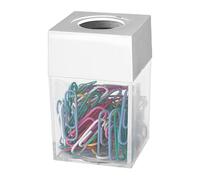 Porte-trombones magnétique - Organiseur de bureau transparent | Distributeur de papeterie à clip pour la maison, le bureau, l'école, le bureau, les accessoires, l'organisation, l'utilisation