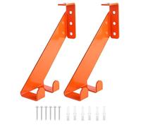 Porte-tronçonneuse - cintres à outils lourds en acier inoxydable pour mur de garage, 180 livres avec une épaisseur, un rack durable pour l'affichage, le stockage, l'atelier d'outils d'organisation, la