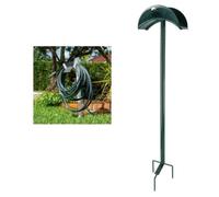 Porte tuyau d'arrosage sur pied - Vert - L 28,1 x P 12,9 x H 115 cm
