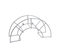 Porte-tuyau en acier (résine) gris plastifié super, 60 x 20 x 30 cm