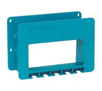 Gardena Porte-tuyau mural 238-20, rangement compact pour tuyau, supports lances et embouts