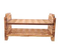 Porte-œufs de Caille en Bois Empilable, Double Couche, 24 Trous | Plateau à Trous Ronds, Usage la Cuisine et Réfrigérateur, Rangement Pratique pour Préparation, Service