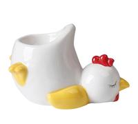 Porte-œufs doux | Adorable support en céramique en forme d'œuf de poule/canard - Passe au lave-vaisselle - Décoration amusante en forme d'animal pour cadeaux de fête