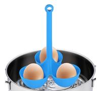 Porte-œufs durs - Plateau de cuisson à la vapeur en silicone pour œufs durs | Porte-œufs pour cuisine, salle à manger Ustensiles de cuisine Porte-œufs à 3 grilles Pots réutilisables