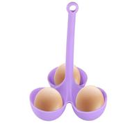Porte-œufs durs - Plateau de cuisson à la vapeur en silicone pour œufs durs | Porte-œufs pour cuisine, salle à manger Ustensiles de cuisine Porte-œufs à 3 grilles Pots réutilisables