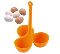 Porte-œufs durs - Plateau de cuisson à la vapeur en silicone pour œufs durs | Porte-œufs pour cuisine, salle à manger Ustensiles de cuisine Porte-œufs à 3 grilles Pots réutilisables