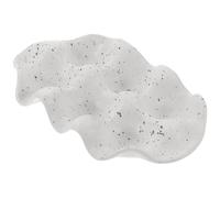 Porte-œufs en Céramique Blanc, Support Compact Antidérapant pour Dix Mots | Surface Lisse, Forme Moderne et Décorative, pour Œufs Bruns, Table de Repas, Service du Petit Déjeuner