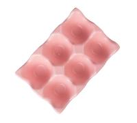 Porte-œufs en Céramique Rose à 6 Compartiments, Cuisine | Rangement Stable sur Plan de Travail, Limite la Casse des Œufs, Organisation du Garde-manger