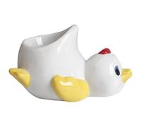 Porte-œufs en porcelaine, joli et robuste, motif poule ou canard, idéal pour les brunchs de famille ou les réunions entre amis