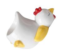 Porte-œufs en porcelaine, joli et robuste, motif poule ou canard, idéal pour les brunchs de famille ou les réunions entre amis