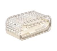 Porte-œufs - Organisateur à roulement automatique à 2 niveaux, support de stockage d'œufs pour réfrigérateur, plateau distributeur à roulement stable, conception de poignée portable | Conteneur à œufs