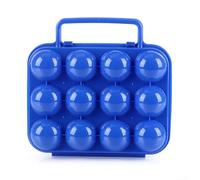Porte-œufs portable en plastique ABS de qualité alimentaire empilable à 12 cavités pour réfrigérateur, congélateur, cuisine, camping et pique-nique, couvercle résistant aux chocs pour préserver la