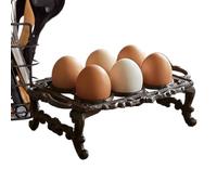 Porte-œufs pour plan de travail, étagère rétro en fonte, support pour œufs en fonte résistante | Pour plan de travail, cuisine, appartement, résidence, restaurant, maison de campagne, Noël et Pâques