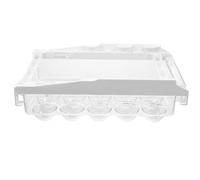 Porte-œufs pour Réfrigérateur à Tiroir Suspendu, ABS PET Rangement | Design Transparent, Compartiments Multiples, Installation sous Étagère, Prise Facile, Empilable Cuisine