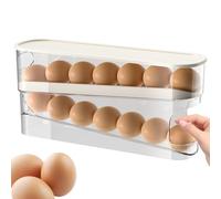 Porte-œufs pour réfrigérateur - Stockage des œufs pour le réfrigérateur | Dispensateur du support d'oeufs roulants | Solution de stockage des cuisine grande capacité Fôr Freezer Panty | Les êggs dispe