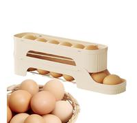 Porte-œufs pour réfrigérateur - Système de distribution de type coulissant, conception à roulement automatique, structure peu encombrante, construction en plastique durable | Organisation du réfrigéra