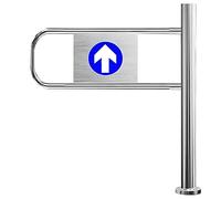 Porte unidirectionnelle pour chat, fermeture automatique avec balançoire automatique, acier inoxydable, pour intérieur/extérieur, entrée sur le marché, 100 x 100 cm