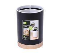 Porte-ustensiles de comptoir - Panier à couverts, bac de rangement, séparateur élégant | Panier de séchage à longue queue avec compartiments amovibles pour outils de cuisine, argenterie, pinceaux