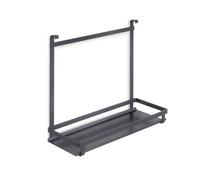 Porte-ustensiles de cuisine à accrocher Titane - acier anthracite EMUCA