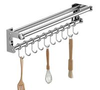 Porte-ustensiles de cuisine - Cintres à ustensiles avec crochets | Porte-ustensiles mural peu encombrant | Crochets à ustensiles de cuisine | Crochets muraux adhésifs sans perçage