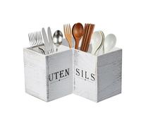 Porte-ustensiles de cuisine, plateau de rangement pour couverts - Support de spatule pour comptoir, pour argenterie, couverts, cuillères, fourchettes, spatules, baguettes, serviettes, étagère d'angle