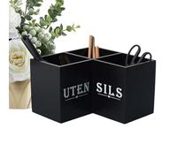 Porte-ustensiles de cuisine | Récipient de rangement pour vaisselle | Porte-ustensiles en bois pour argenterie, couverts, cuillères, fourchettes, spatules, baguettes, serviettes, étagère d'angle de