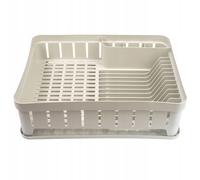 Porte-ustensiles de cuisine rectangulaire KADAX avec porte-couverts blanc