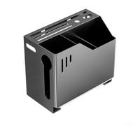 Porte-ustensiles en acier carbone pour comptoir de cuisine avec trous de | Bloc antirouille et égouttoir à couverts pour couteaux, cuillères et fourchettes
