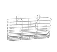 Porte-ustensiles en acier inoxydable - Panier suspendu pour couverts, argenterie, panier de drainage de cuisine, paniers en métal | pour comptoir buffet