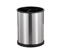 Porte-Ustensiles en Acier Inoxydable Pot à Couverts Auto-Égouttant Rotatif | Organiseur pour Plan de Travail Cuisine pour Baguettes Louche Spatule Fourchettes Cuillères Cuisson Séchage