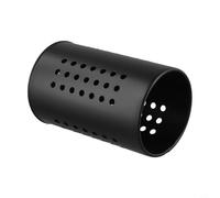 Porte-ustensiles en acier inoxydable pour économiser de l'espace - Conçu pour un drainage efficace et un séchage rapide - Noir - Taille S