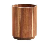 Porte-ustensiles en bois - Porte-ustensiles en bois de 18 cm | Porte-ustensiles de cuisine | Grande fourchette organisateur de couverts rotatif pour salle à manger, garde-manger, armoire pour homme et