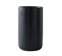 Porte-ustensiles en Céramique, Support D'ustensiles de Cuisine Noir pour Comptoir, Grand Pot à Ustensiles, Support D'ustensiles de Cuisine Moderne, Support de Spatule de Cuisine, Décoration(Noir/L)