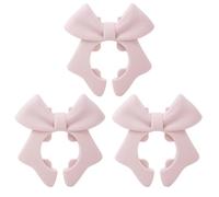 Porte-ustensiles en silicone avec nœud - Clip résistant à la chaleur pour casseroles/poêles - Passe au lave-vaisselle - Repose-cuillère décoratif pour cuisinière
