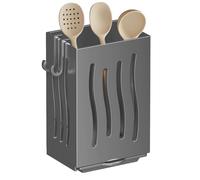 Porte-ustensiles Mural-4,92x3,35x2,6 Pouces, Présentoir D'égouttage De Baguettes, Panier De Rangement Pour Couverts De Cuisine | Comptoir Carrelage Verre Marbre Planches De Bois Appartement Dortoir Re