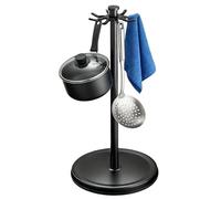 Porte-ustensiles rotatif, organiseur de cuillères à 8 crochets, support de spatule de cuisine rotatif à 360 degrés, support robuste pour tige d'agitation, rangement dans les armoires de maison, concep