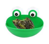 Porte-vaisselle grenouille - Réservoir aquatique de grenouille, bac à eau gecko | Fixation unique pour meubles, structure compacte en résine, adorable accessoire de présentation en verre pour cage