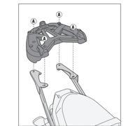 Givi Support Top Case Monokey ou Monolock Valise Yamaha MT-07 700 (14 > 15)