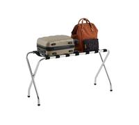 Porte-valise VOYAGE, structure pliable en métal chromé