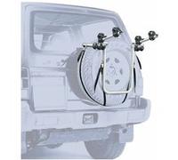 Porte velo 4x4 peruzzo pour 2 velos avec emplacement fixation sur roue de secours (maxi 30kgs) G