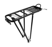 Porte-vélo arrière - Porte-vélos en alliage d'aluminium - Porte-bagages pour VTT, vélo de route, support de charge pliable pour véhicule, support léger de 0,7 kg - Support universel pour cadre